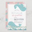 Search for nautical girl 1st birthday invitations Whale