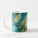Search for gold and turquoise mugs Marble