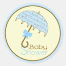 Search for umbrella stickers Boy baby shower
