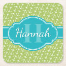 Search for green white pattern coasters Trendy