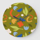 Search for olive green clocks Floral