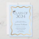Search for light blue graduation invitations Class of 2024