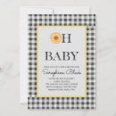 Search for black yellow baby shower invitations Black and white
