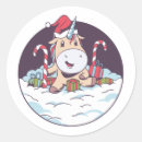 Search for kawaii santa stickers Unicorn