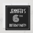 Search for 6th invitations Six years old