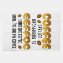 Search for coffee lover tea towels Caffeine