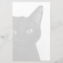 Search for black cat stationery paper Pet lovers