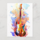 Search for colourful guitar postcards Instruments
