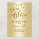 Search for formal 60th birthday invitations Cheers to 60 years