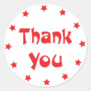 Search for thank you stars stickers Red