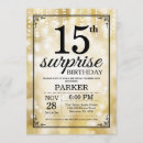 Search for black gold quinceanera invitations 15th birthday