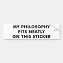 Search for satire bumper stickers Philosophy