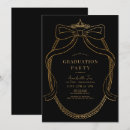 Search for vintage frame graduation invitations Gold