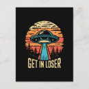 Search for alien 4x5 invitations Sci fi