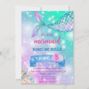 Search for gold mermaid birthday invitations Pink purple teal mermaid