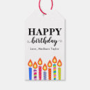 Search for happy birthday gift tags Candle