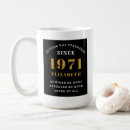 Search for black and gold birthday mugs Fifty