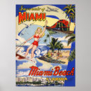 Search for miami beach vintage travel posters Tropical