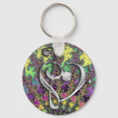 Search for heart clefs key rings Musician