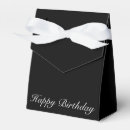 Search for black ribbon favour boxes Party
