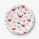 Search for crabs paper plates Ocean
