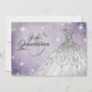 Search for purple silver quinceanera invitations 15th birthday