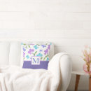Search for purple flower cushions Periwinkle