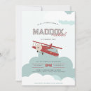 Search for vintage aeroplane invitations Time flies
