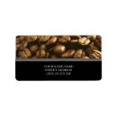 Search for coffee bean return address labels Cappuccino
