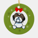 Search for shih tzu christmas tree decorations Cute