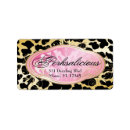Search for pink leopard return address labels Cute