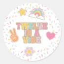 Search for 12 birthday stickers Pink