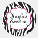 Search for sweet 16 zebra stickers Pink