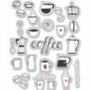 Search for black and white coffee stickers Drawing