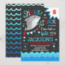 Search for attack vertical 5x7 invitations Shark