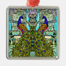 Search for stained glass art christmas tree decorations Peacock