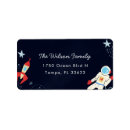 Search for rocket ship return address labels Space