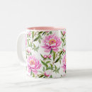 Search for pink flowers green leaves mugs Petals