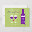 Search for wine save the dates Green