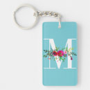 Search for letter m monogram key rings Girly