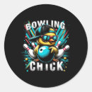 Search for sports chick stickers Bowler
