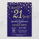 Search for navy blue 21st birthday invitations Twenty first birthday
