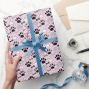 Search for paws wrapping paper Black and white