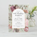 Search for frame birthday invitations Botanical