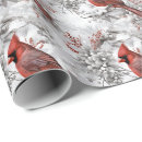 Search for snow scene wrapping paper Bird
