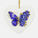 Search for blue sapphire christmas tree decorations Gold