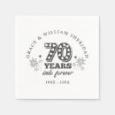 Search for 70th anniversary napkins Vow renewal