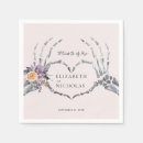 Search for halloween wedding napkins Skeleton
