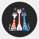 Search for red white blue cat stickers Usa