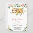 Search for cute sloth invitations Blush pink